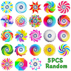 5pcs Mini Colorful Fidget Spinner Toys for Kids Ages 6