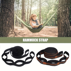 2pc Hammock Straps Load Bearing Rope for Outdoor Camping Hiking Swing Hanging