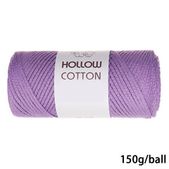 2mm Hollow Cotton Thread Crocheting Knitting Bag Hat Strand Yarn 150g