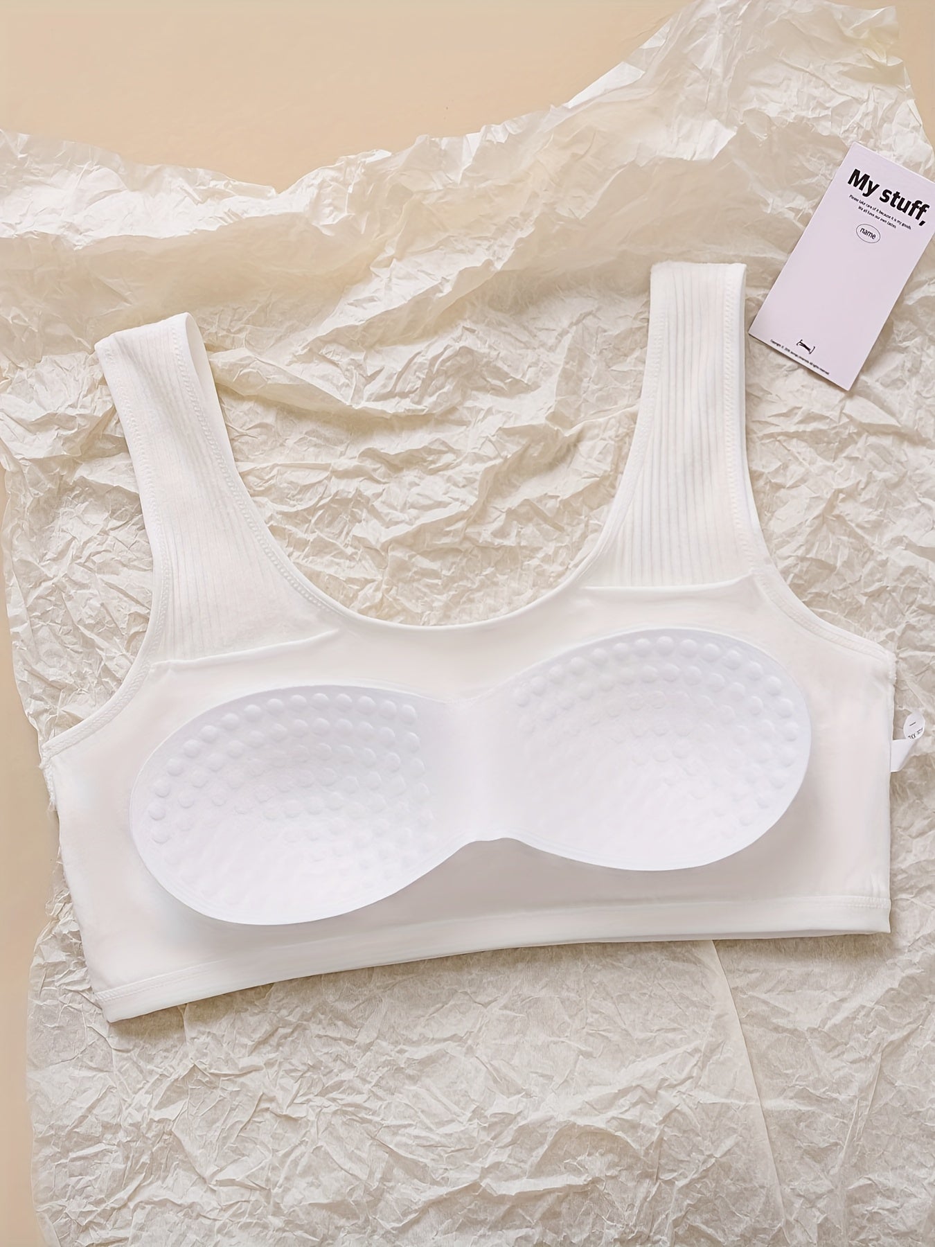 3pcs Rabbit Graphic Ribbed Underwear