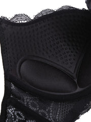 Sexy Lace Bow Push Up Bra Breathable Stretch Bra