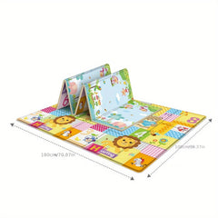 Foldable Kids Rug Cartoon Pattern Educational Activity Surface