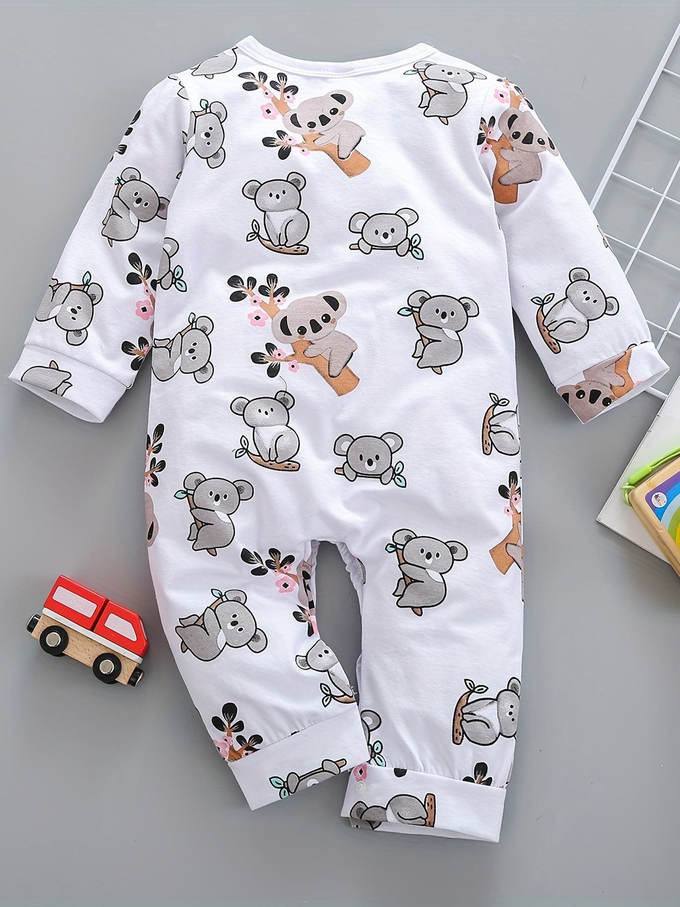 Baby's Koala Print Long Sleeve Bodysuit