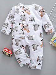 Baby's Koala Print Long Sleeve Bodysuit