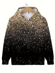 Gradient Sequin Effect Long Sleeve Hooded Pullover Girls Boys Hoodies