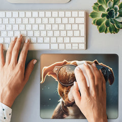 Sunglasses Dog Pattern Gaming Mousepad