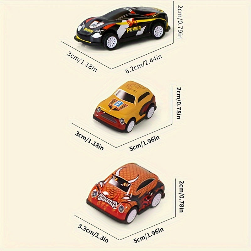 50pc Metal Car Simulation Mini Pull Back Car Model Set Small Car Racing Toy