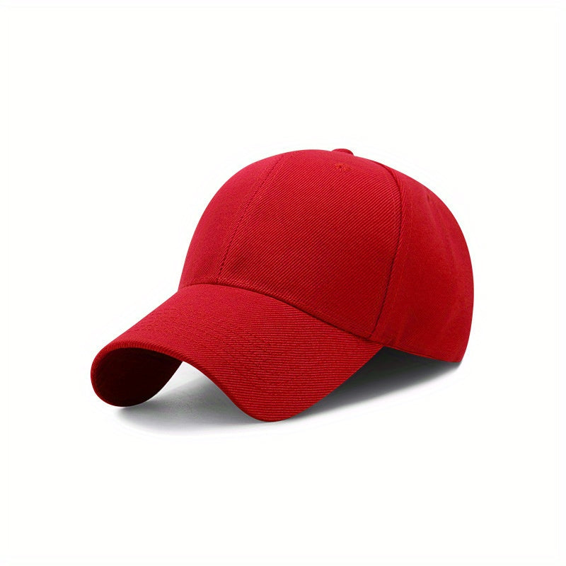 Vintage Solid Cotton Adjustable Baseball Cap for Outdoors