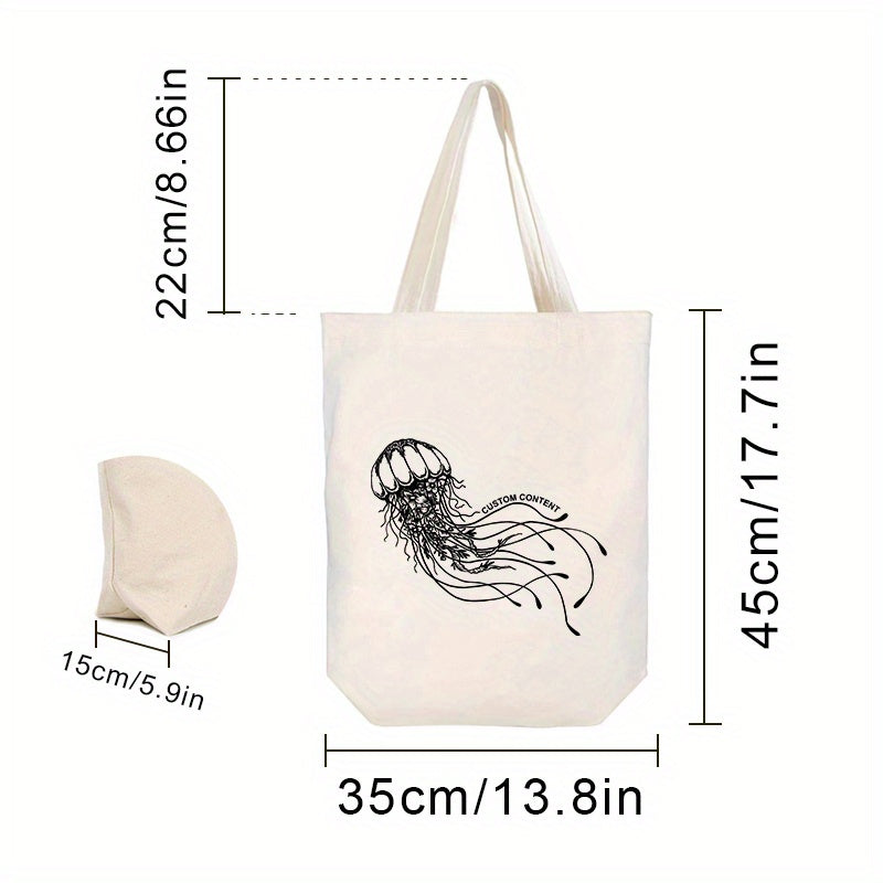 Icebanner Jellyfish Canvas Tote Bag - Ideal Gift for Any Occasion