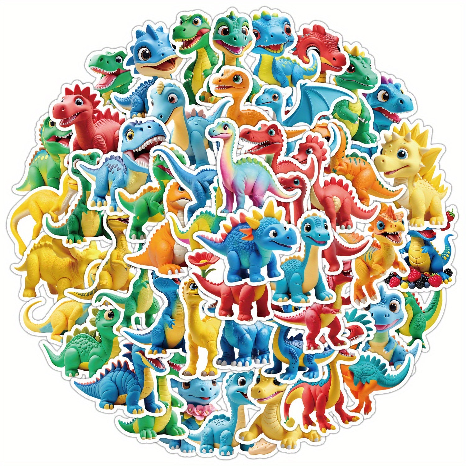 50pcs Jurassic Dinosaur Stickers for DIY Decoration Books Laptops Mobile Phones