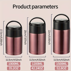Stainless Steel Hot Food Flask Vacuum Insulated Bento Box