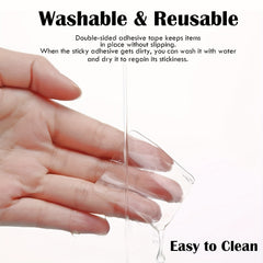 100pcs Double Sided Tape Stickers - Round and Square Adhesive Sticker Set