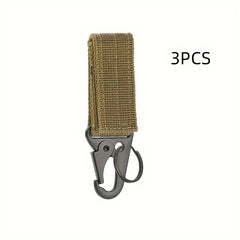 3pcs Molle Buckle for Outdoor Activities Nylon Belt Keeper