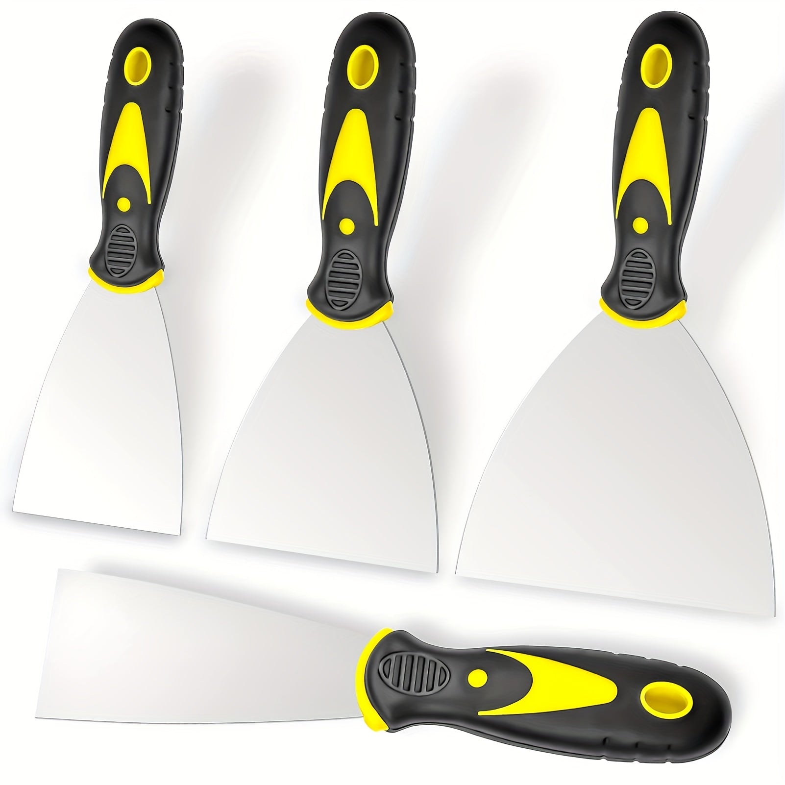 Stainless Steel Putty Knife Set for Drywall Repair and Wallpaper Removal