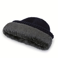Winter Knitted Beanie Hat with Ear Protection for Outdoor Activities