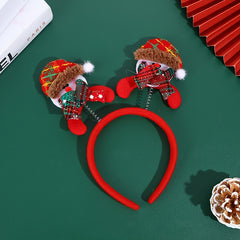 Christmas Elk Headband Bear Headband Holiday Props Headdress