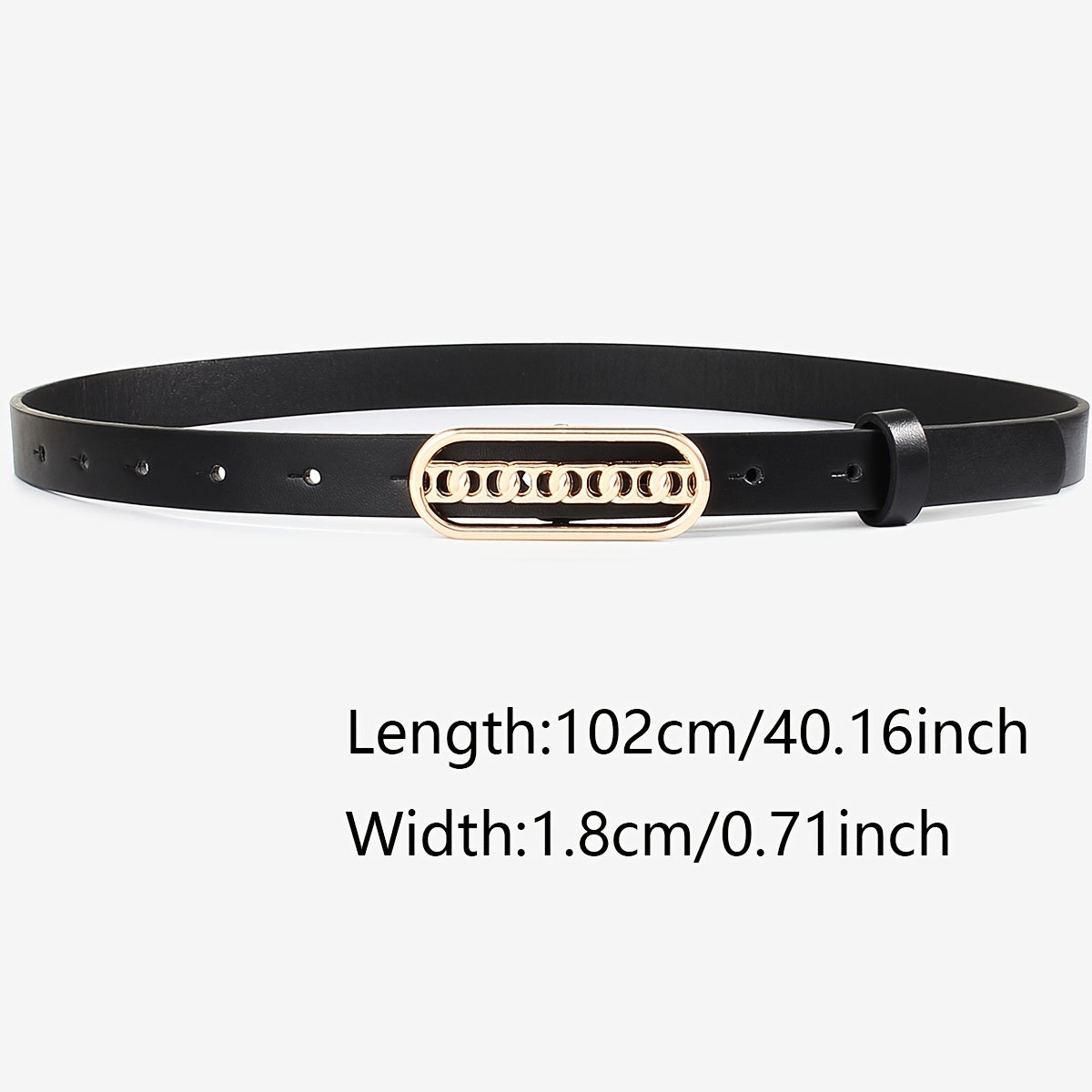 3pcs Classic Leather Belt Multicolor Retro Casual Jeans Decoration