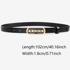3pcs Classic Leather Belt Multicolor Retro Casual Jeans Decoration