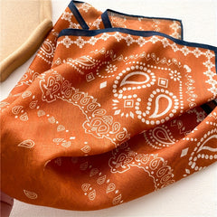 Paisley Print Bandana Shawl Casual Square Scarf Neckerchief Head Wrap