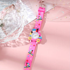 Pink Skate Shoes Casual Sports Watch