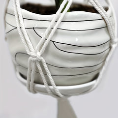 Macrame Plant Hanger with Tassels for Home & Garden Decoration