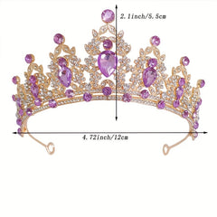 Kids Crown Tiara Rhinestone Hair Accessory for Princess Dress Party