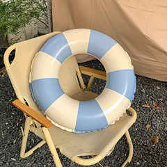 Vintage Striped Pattern Swimming Ring PVC Material Floating Ring