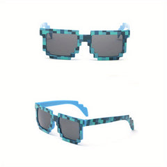 Mosaic Frame Sunglasses UV400 Square Glasses Beach Party Club