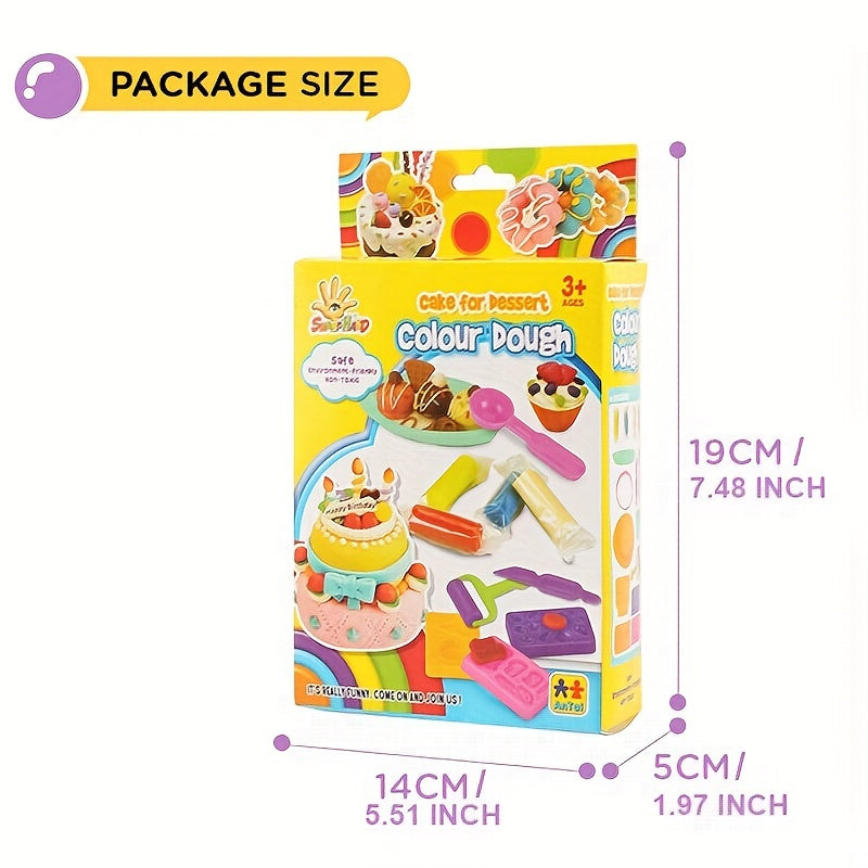 Kids Art Dough Colored Clay Toys Plasticine Mold Tools Pressing Gift
