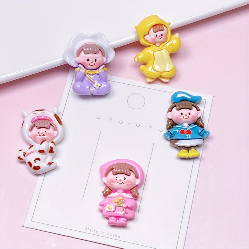 10pcs Princess DIY Accessories Pack for Crafts, Phone Case, Keychain