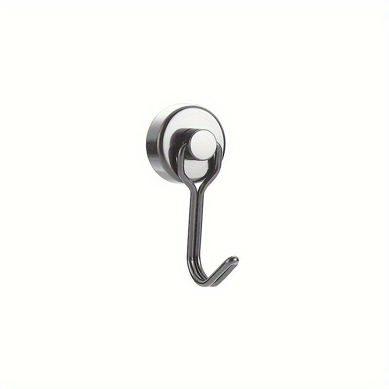 10pcs Silver Magnetic Hook Powerful Magnet Easy Installation Rust resistant