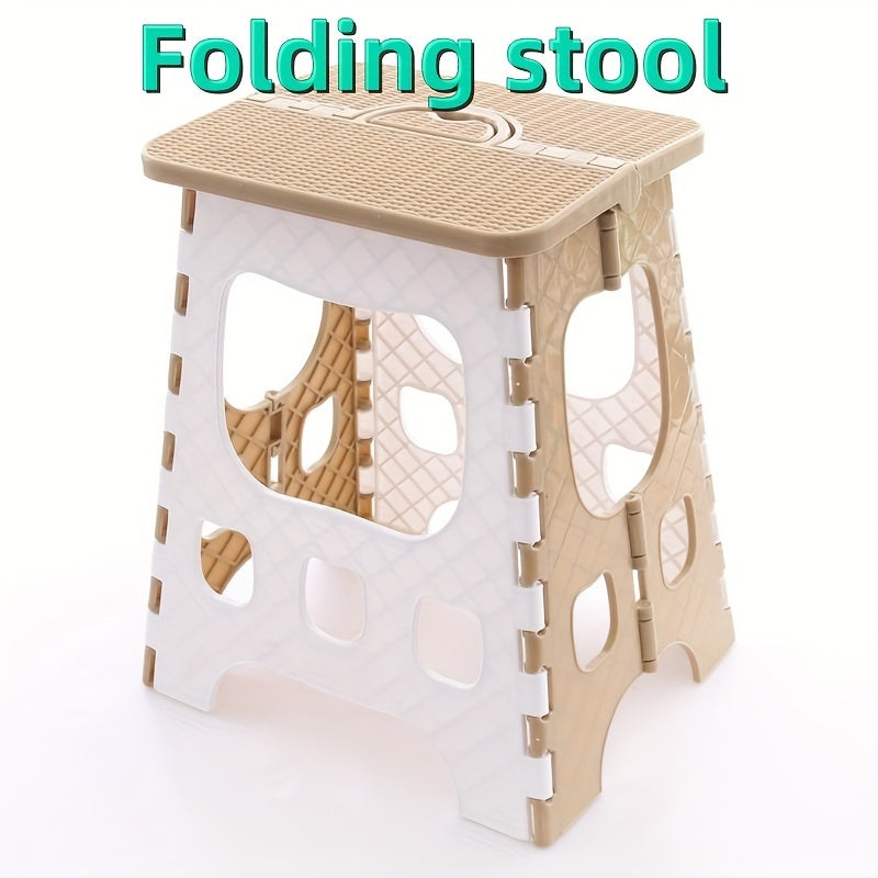 Portable Folding Stool Lightweight Compact Plastic Chair for Camping Fishing