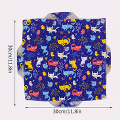 Small Pet Hammock Cartoon Print Hanging Hamster Nest