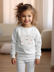 Cute Cartoon Bear Graphic Sweatshirt for Kids - Christmas Gift