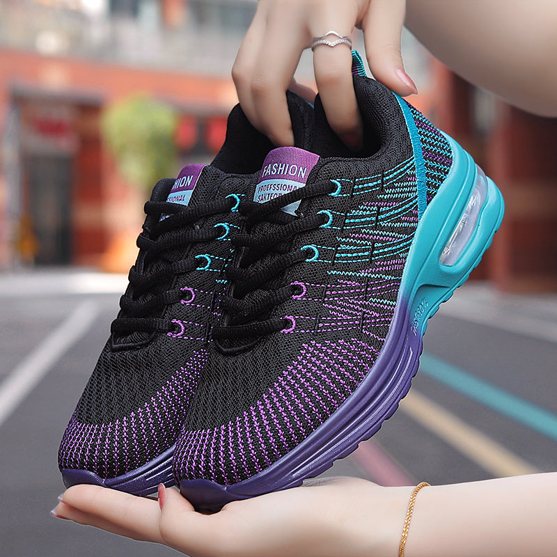 Colorblock Running Shoes Women's Air Cushion Sneakers