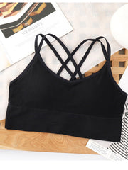 3pcs Solid Cross Back Sports Bra Bundle