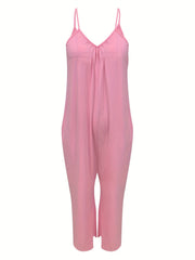 Ribbed Wide Leg Cami Jumpsuit