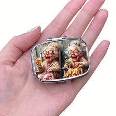 1pc Laughter Pill Box 2pcs Pill Boxes Rectangular Decorative Box Vitamin Pill Or