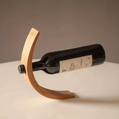 Bamboo Wine Rack Balance Display Home Kitchen Accessories