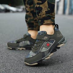 Boys Camo Mesh Sneakers Non-slip Sport Shoes All Seasons