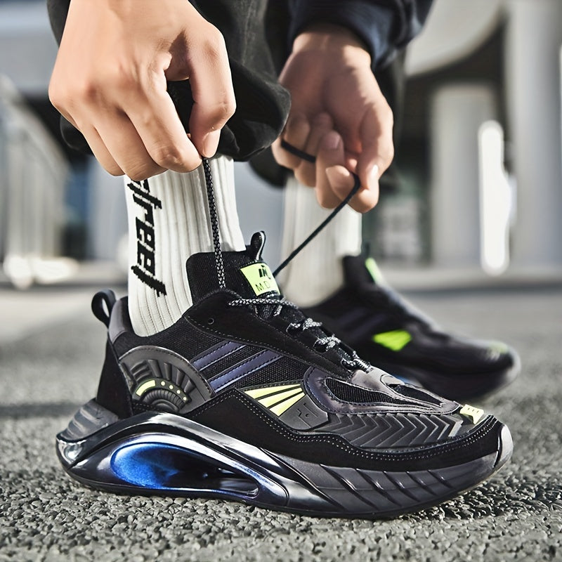 Men's Athletic Lace-Up Sneakers Glow-In-The-Dark