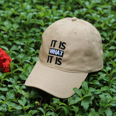 IT IS WHAT IT IS Embroidered Baseball Cap Soft Outdoor Hat Hip Hop Cap Dad Hat