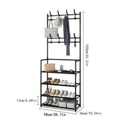 1pc Carbon Steel Shoe Rack Storage Hanger Shoe Storage Device