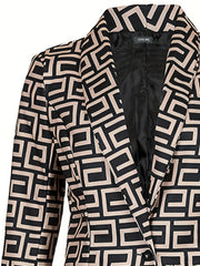 Print Pantsuits Two piece Set Blazer & Long Pants Set Women's Clothing