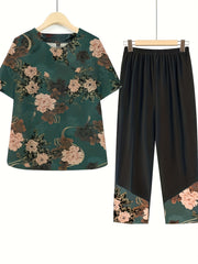 Floral Print Top & Pants Set