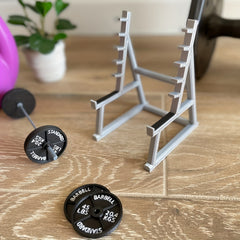 Funny Barbell Rack Pen Holder Gym Theme Desk Pen Organizer