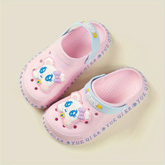 Girls Cartoon Sandals Quick Drying Clogs - Indoor Outdoor Beach Pool All Seasons