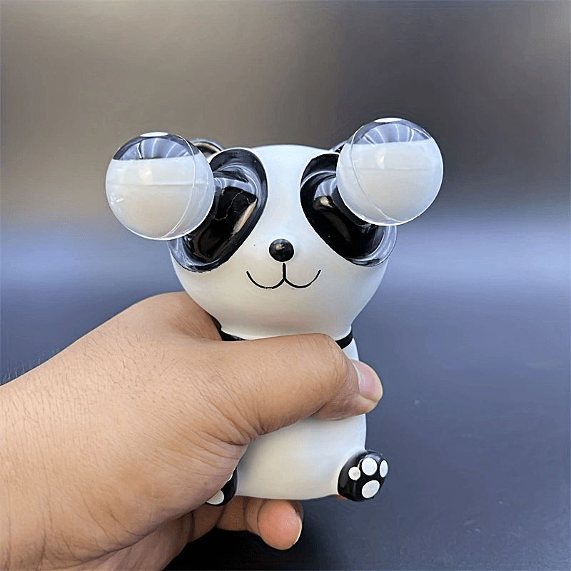 Panda Decompression Squeeze Toy Exploding Eyed Finger Toy