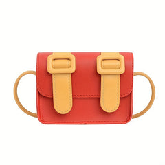 Block Shoulder Bag Small Square Bag For Girls