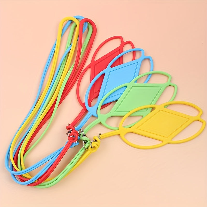 Adjustable Silicone Phone Lanyard Holder Hands-Free Neck Hanging for Smartphones